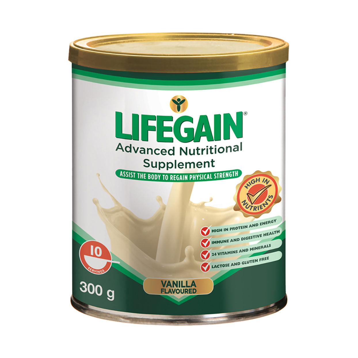 Lifegain Nutri Shake Vanilla 300g - Med365
