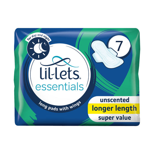 Lil-lets Long Unscented Sanitary Pads 7 Pads