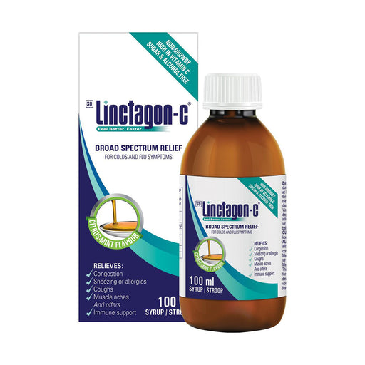 Linctagon C Adult Cold Flu Syrup 100ml