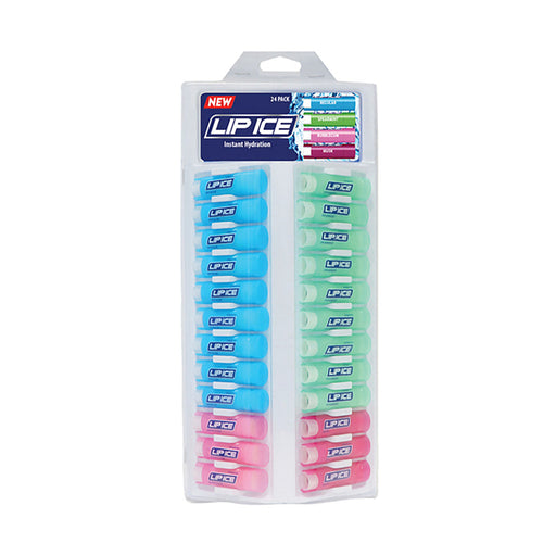 Lip-Ice Lip Balm Assorted Wax Tray 24 Pack