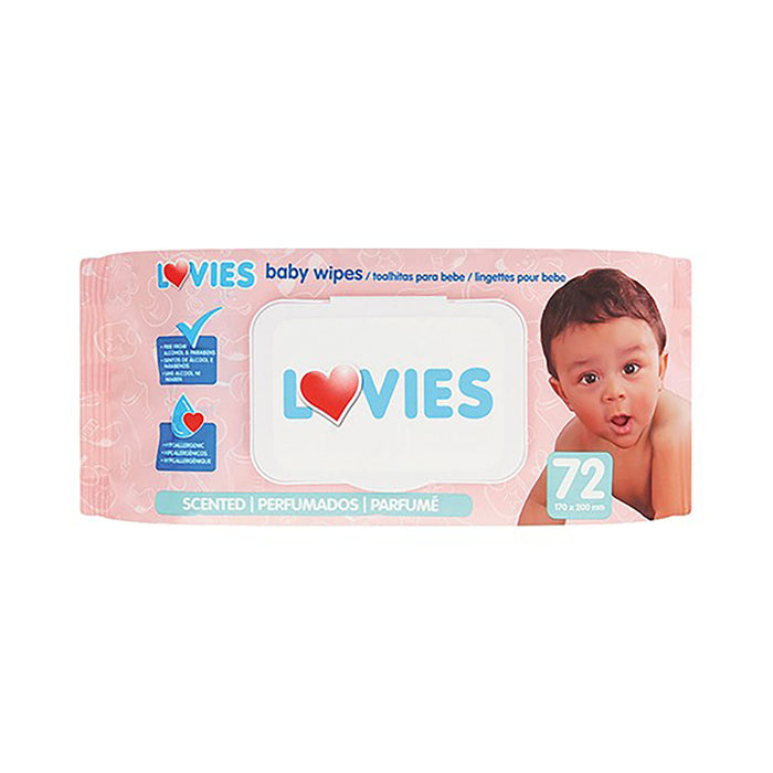 Lovies Wet Wipes Scented 72 Wipes