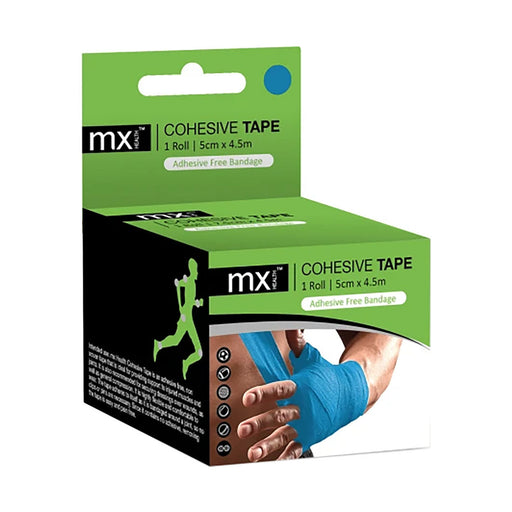 MX Health blue self-adherent cohesive tape 5 cm x 4.5 m