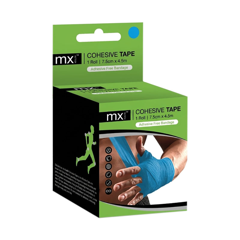 MX Cohesive Tape Blue 7.5cm x 4.5m