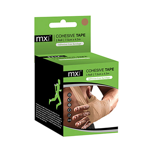 MX Health Cohesive Tape 7.5cm x 4.5cm Beige