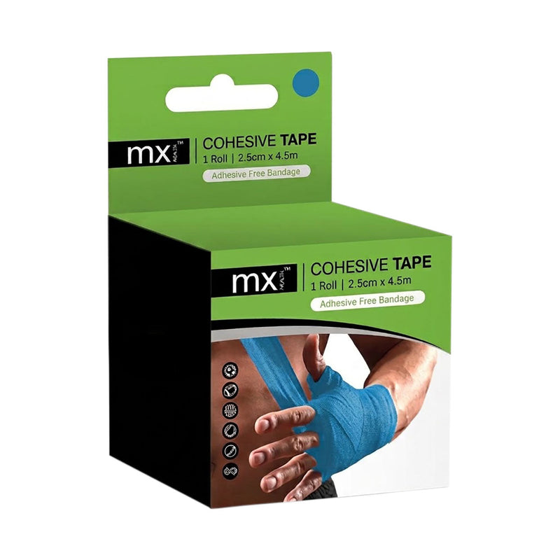 MX Health Cohesive Tape Blue 2.5cm x 4.5m