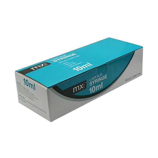 MX Health Syringes 3 Part Luer Slip 10ml 100 Pack