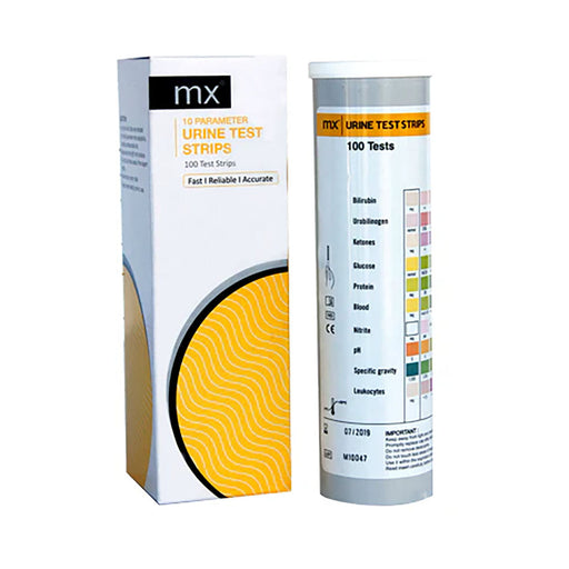 MX Health Urine Test Strip 10 Parameter 100 Test Strips
