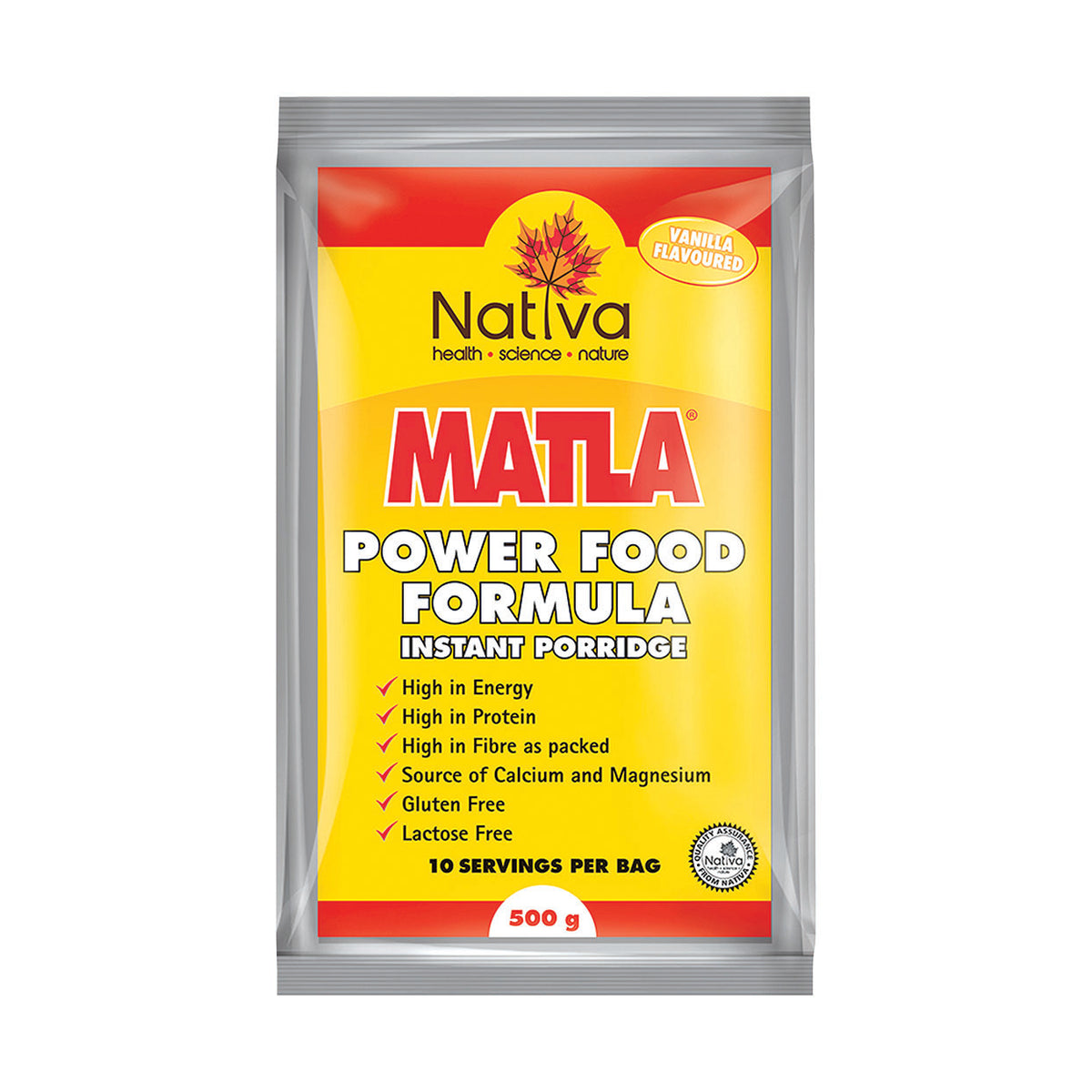 Matla Power Food Formula Vanilla 500g - Med365
