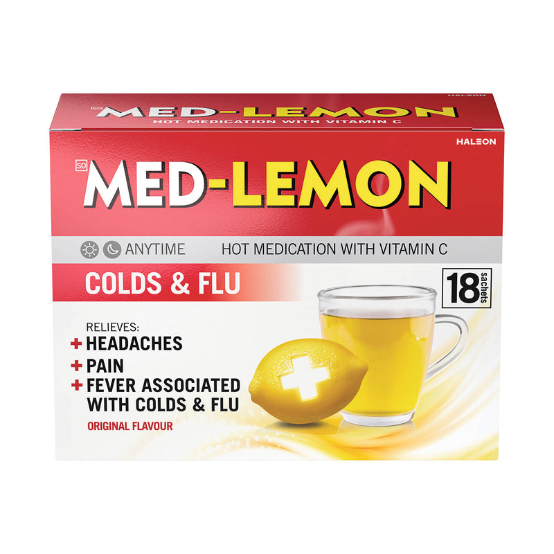 Med-Lemon Hot Medication With Vitamin C 18 Sachets