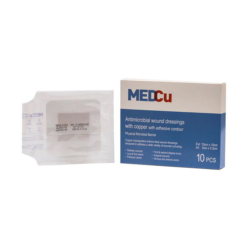 MedCu Dressing Copper Adhesive 10 x 10cm 10 Pack