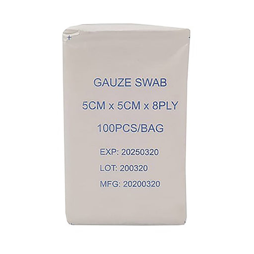 Medistar Gauze Swabs N S 5cm x 5cm 8 Ply 100 Pack