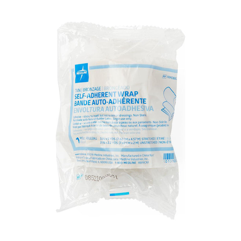 Medline Cohesive Bandage Tan 7.62cm x 4.57m