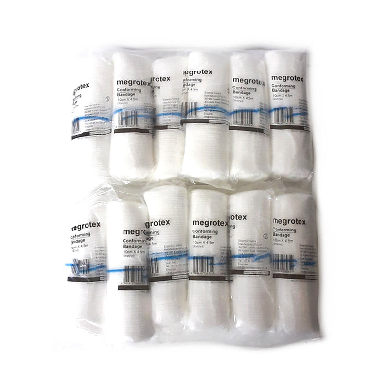 Megrotex Conforming Bandage 10cm x 4.5m 12 Pack