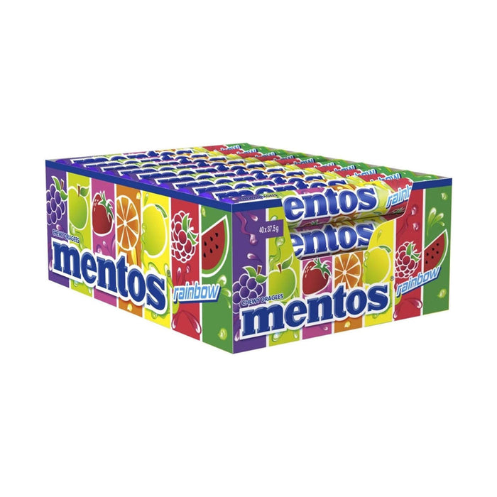 Mentos Candy Roll Rainbow 37.5g x 40 Rolls