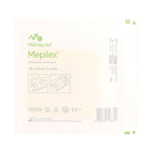 Mepilex Dressing Safetac 10 x 10cm 1 Unit