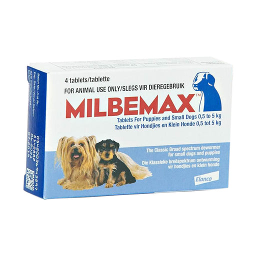 Milbemax Puppy & Small Dog Less Than 5kg 4 Tablets