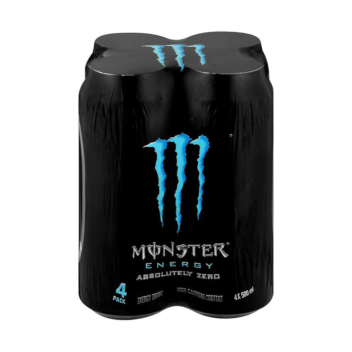 Monster Absolutely Zero 500ml x 4 Pack