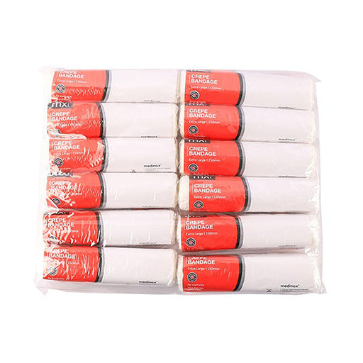 Mx Crepe Bandage 150mm x 4.5m 12 Pack