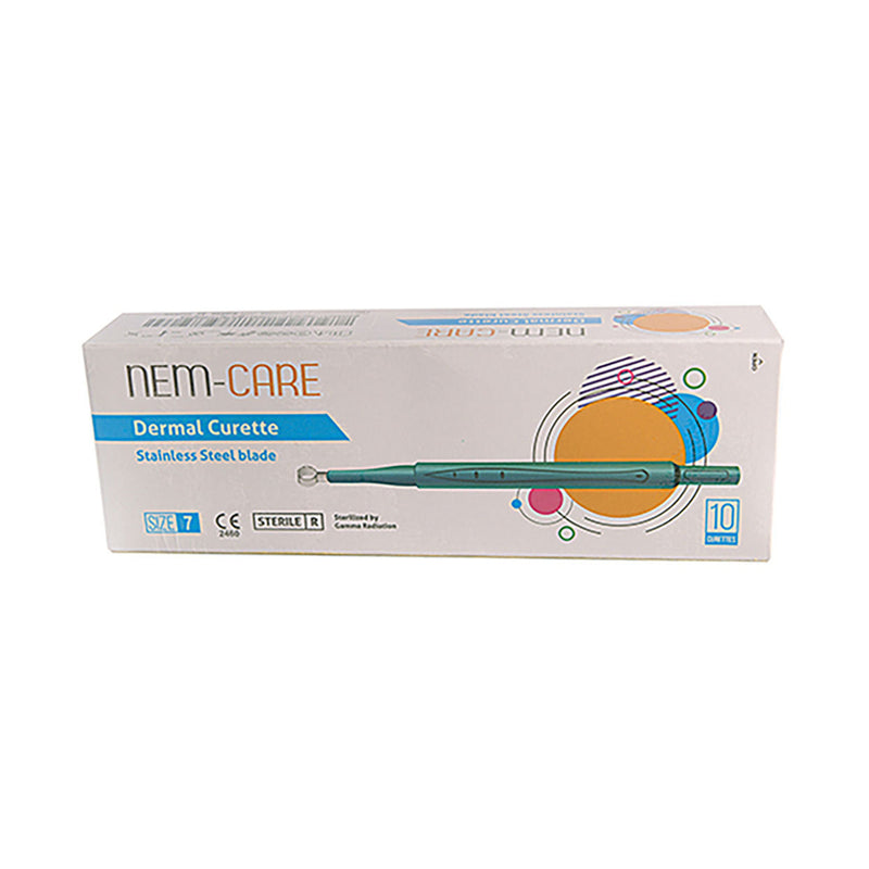 Nem-Care Dermal Curette 7mm Stainless Steel 1 Unit