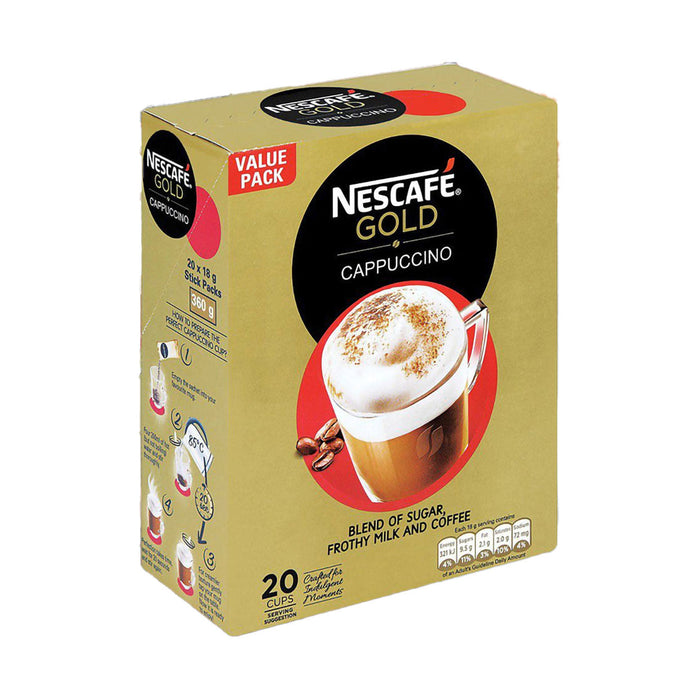 Nescafe Gold Original Cappuccino Sticks 20 x 18g