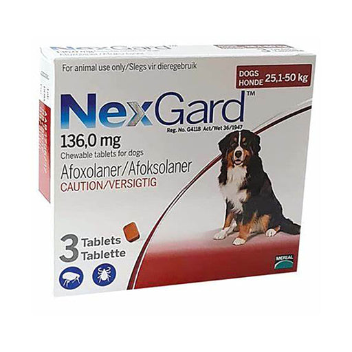 Nexgard 25.1 - 50kg 3 Chewable Tablets