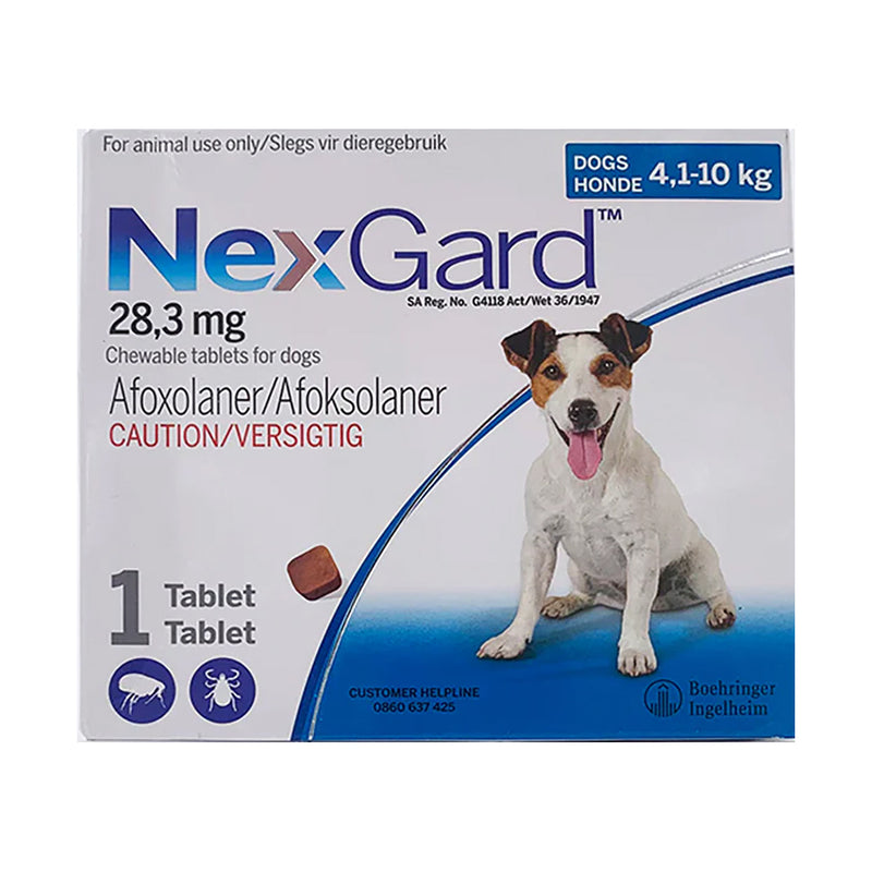 Nexgard 4.1 to 10kg 25g 1 Chewable Tablet