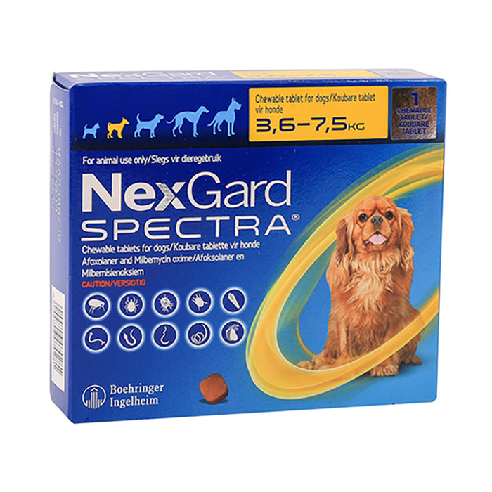Nexgard Spectra 3.6 - 7.5kg 1 Chewable Tablet