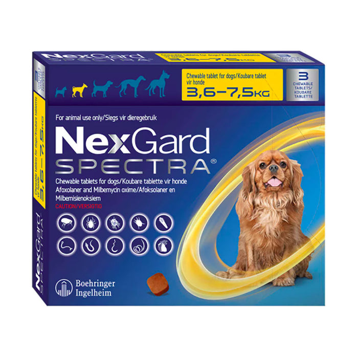 Nexgard Spectra 3.6 - 7.5kg 3 Chewable Tablet
