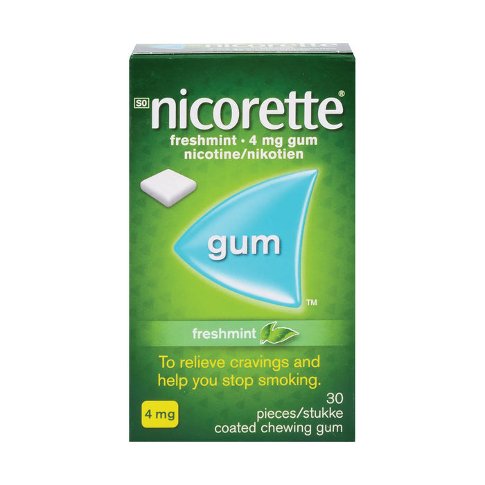 Nicorette Chewable Nicotine-Resin Complex 4mg Mint 30 Pieces