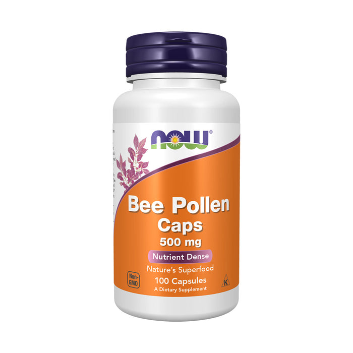 Now Bee Pollen 500mg 100 Capsules