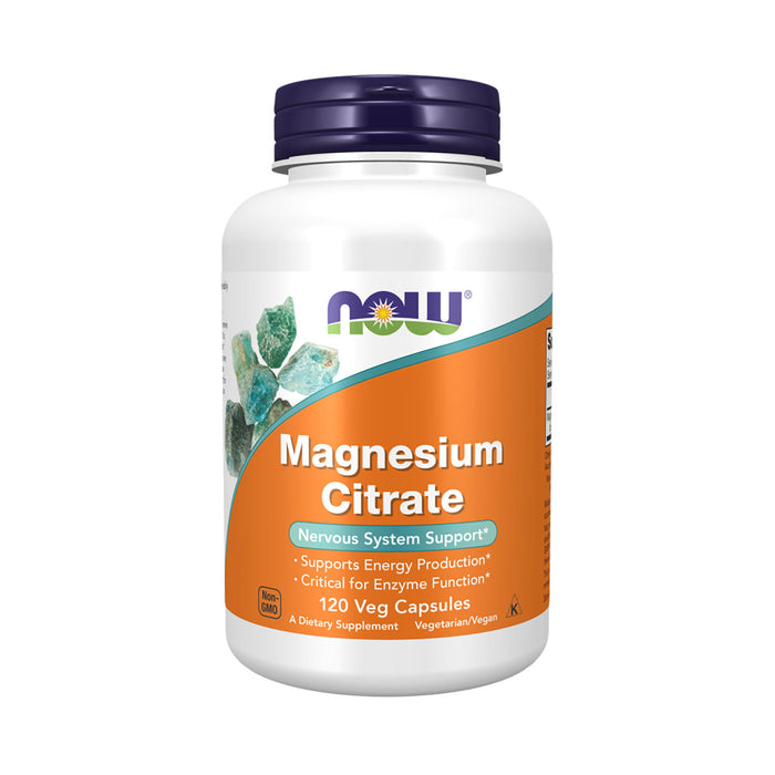 Now Magnesium Citrate 120 Veg Capsules