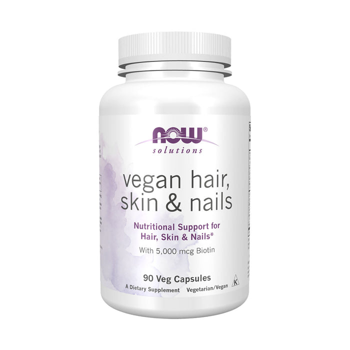 Now Vegan Hair, Skin & Nails 90 Veg Capsules