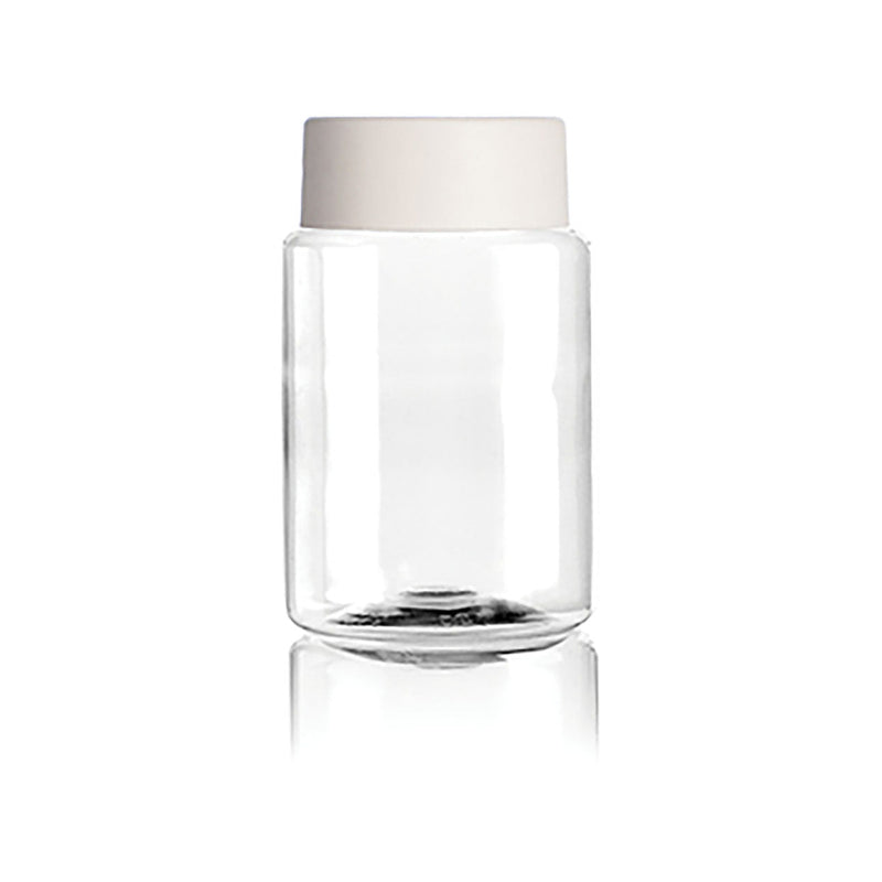 Ointment Jar Clear 100g Srew Caps 50 Pack