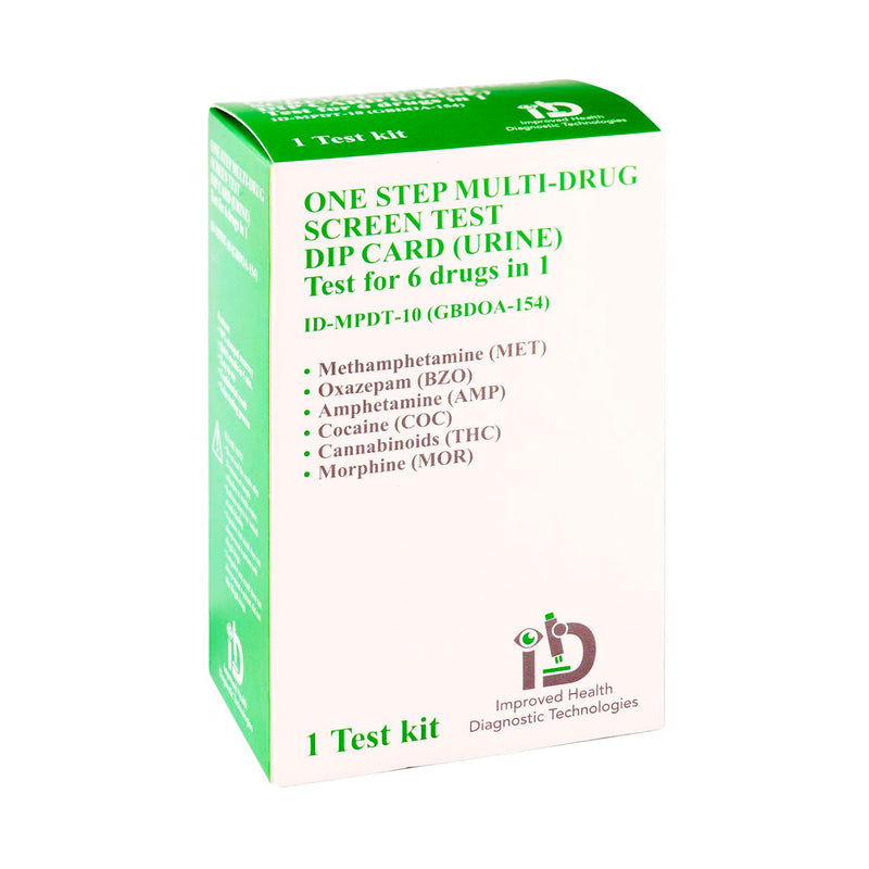 One Step Drug 6 Panel Test Dipcard