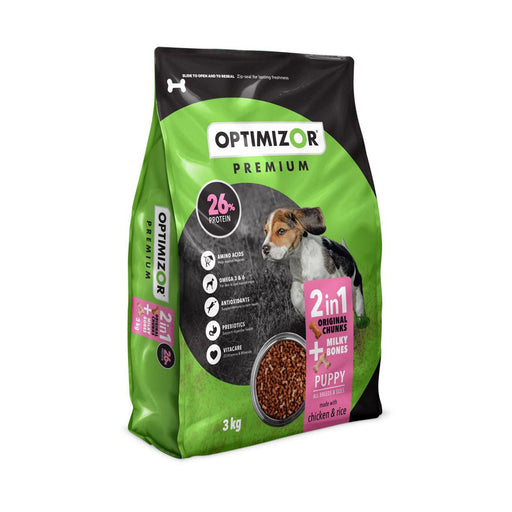 Optimizor Premium Puppy 2 in 1 Milky Bone 3kg