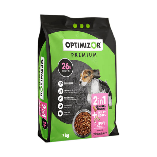 Optimizor Premium Puppy 2 in 1 Milky Bone 7kg