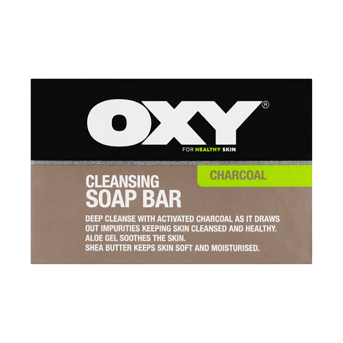Oxy Cleansing Soap Ba Charcoal 75g - Med365