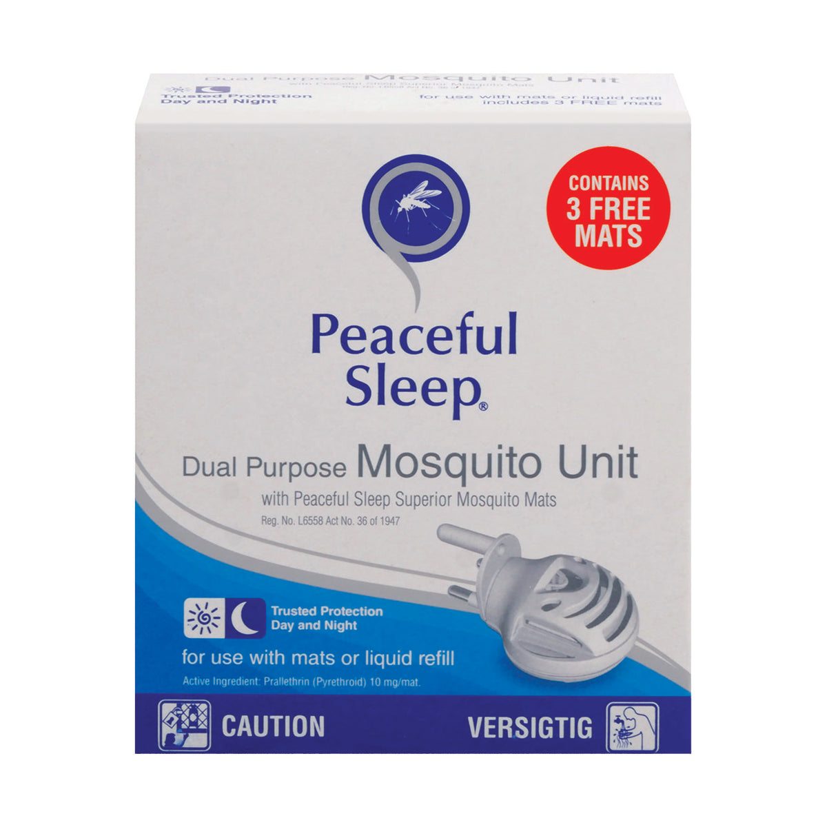 Peaceful Sleep Dual Purpose Mosquito Unit Med365