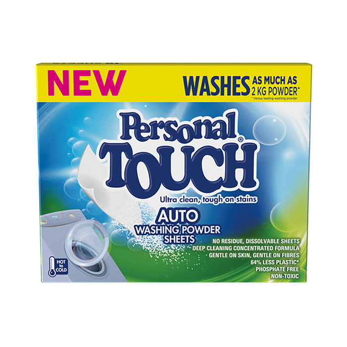Personal Touch Washing Powder Sheets 90g
