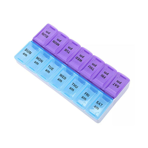 Pill Organizer 14 Slot Grid - AM & PM