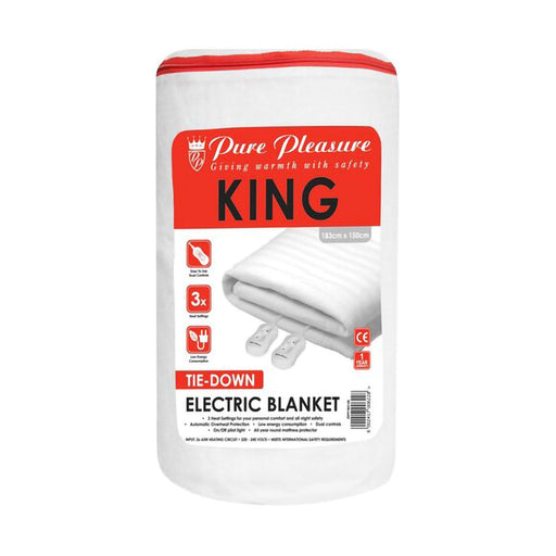Pure Pleasure Non Fitted Electric Blanket King 183 x 150cm