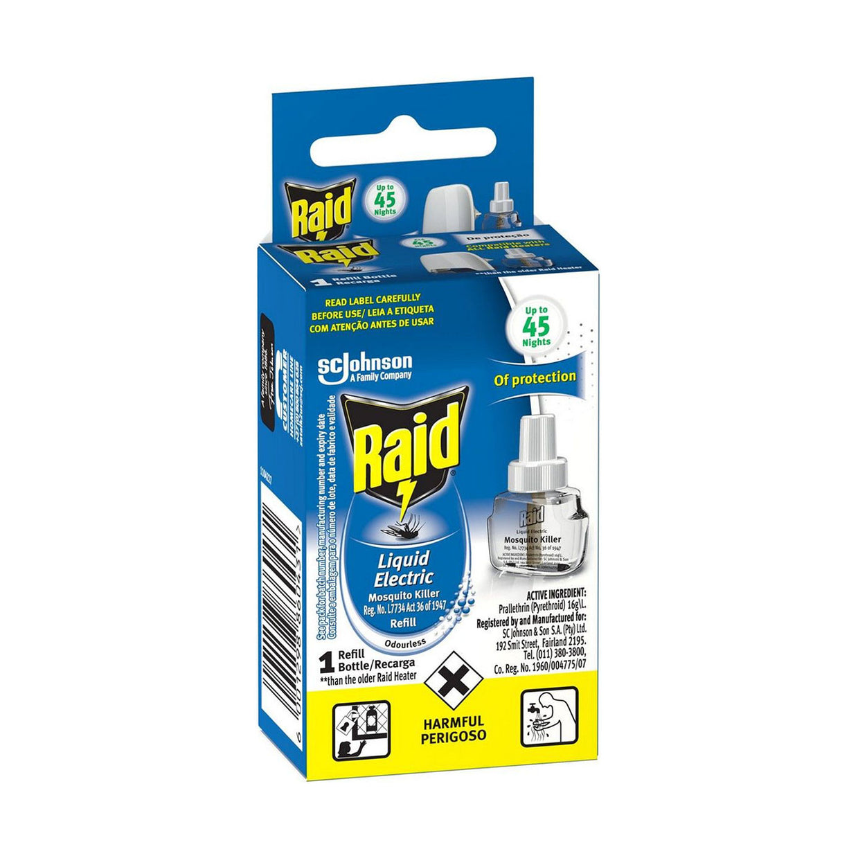 Raid Liquid Electric Mosquito Killer Refill Odourless 33ml Med365
