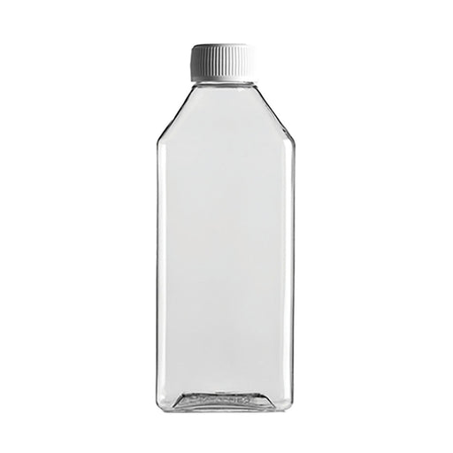 Rectangle Plastic Bottle Clear with Screw Cap 200ml 100 Pack