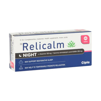 Relicalm Night 20 Tablets - Med365