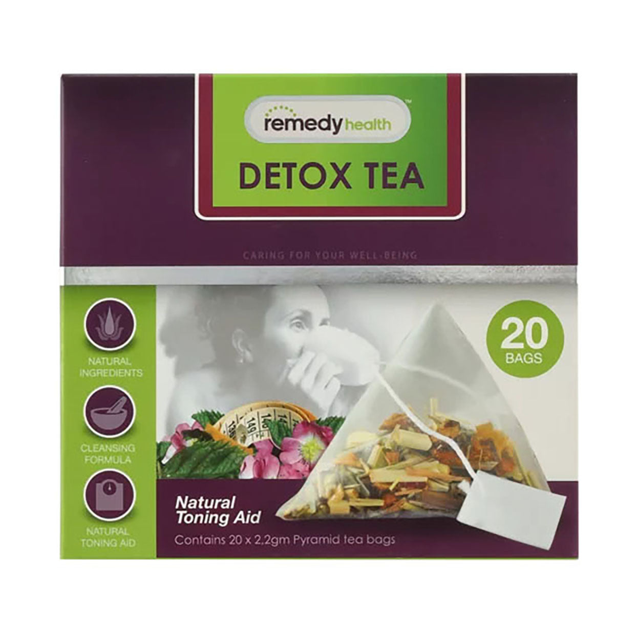 Remedy Health Detox Tea 20 Tea Bags - Med365