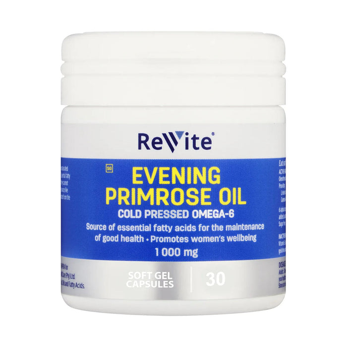 Revite Evening Primrose Oil 1000mg 30 Softgels Capsules