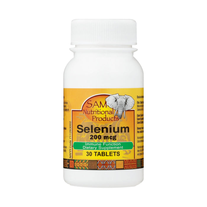 SAM Nutritional Products Selenium 200mg 30 Tablets