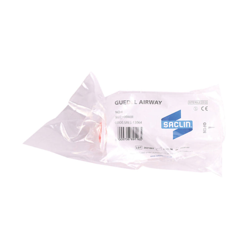 Saclin Airway Guedel Size 4 Red
