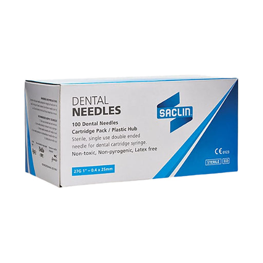 Saclin Dental Needle Short 27g 25mm 100 Pack