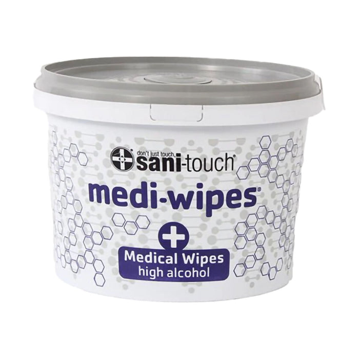 Sani-Touch Medi-Wipe Bucket 80% Alcohol 600 Wipes